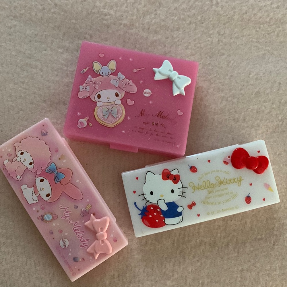 3 piece Sanrio accessory boxes